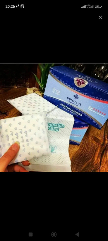 نوار بهداشتی پنبه ریز بالدار خیلی نازک سایز بزرگ پرستیو پنبه ریز ۲۰ عددی
