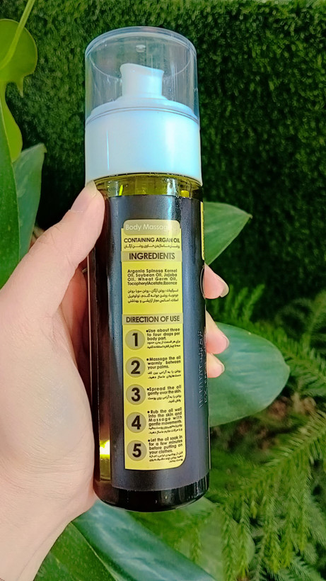 روغن ماساژ اکسونیک حاوی روغن آرگان 150 میل