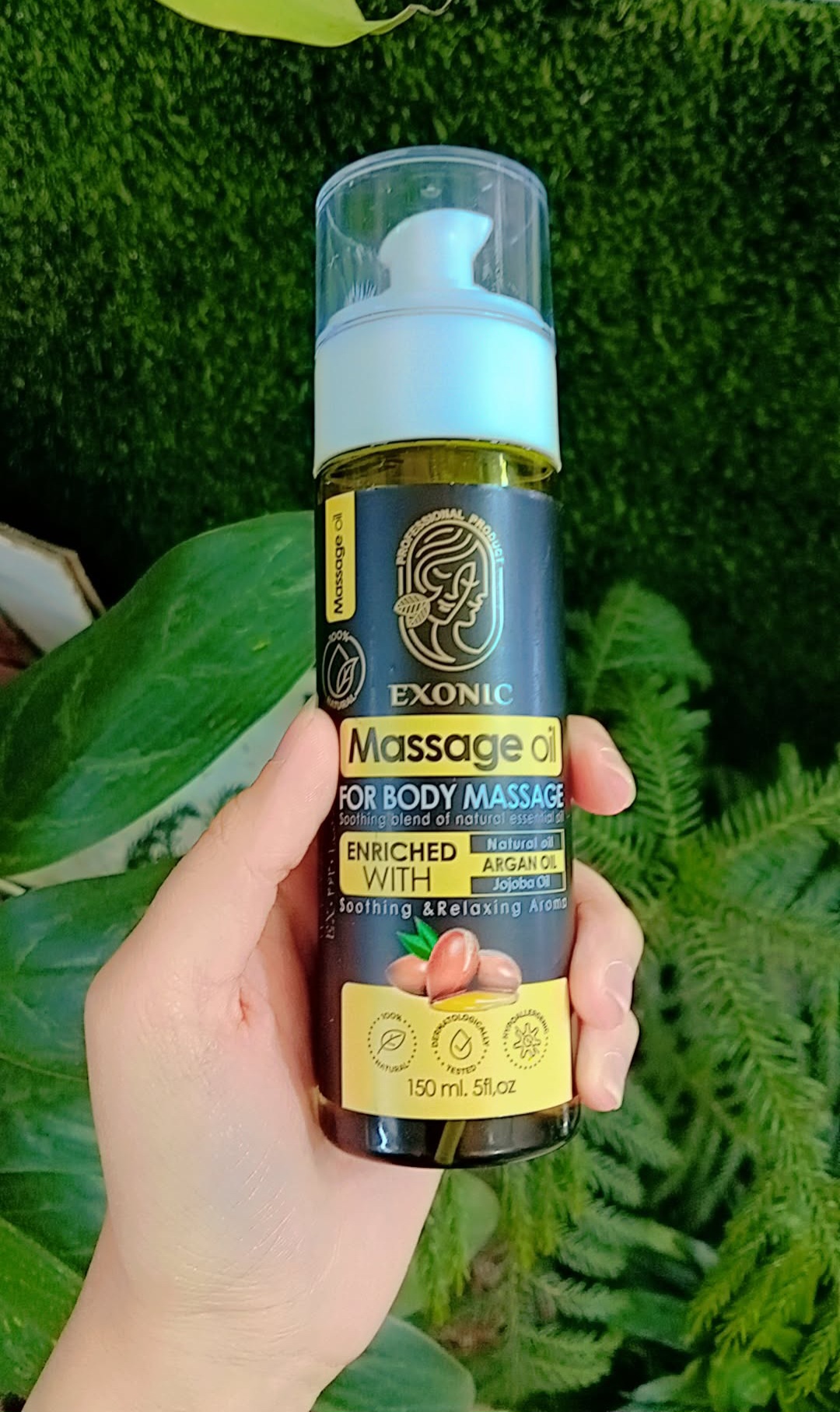 روغن ماساژ اکسونیک حاوی روغن آرگان 150 میل
