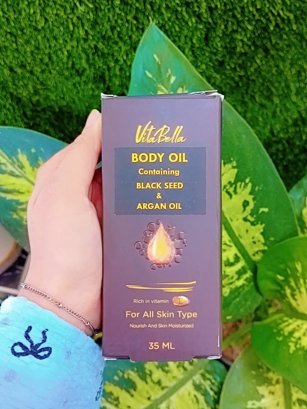 روغن بدن سیاه دانه و آرگان ویتابلا حجم 35 میل